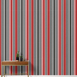 Moderne Retro-Vintage, schwarz-graue Streifen Tapete