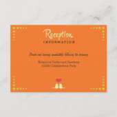 Moderne Retro Vinyl Record Hochzeit Begleitkarte (Vorderseite)