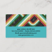 Moderne Retro Visitenkarte (Rückseite)