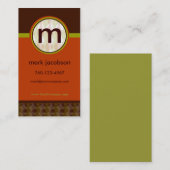 Moderne Retro-Visitenkarte Visitenkarte (Vorne/Hinten)