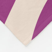 Moderne Retro Wave Monogram farbig Fleecedecke (Ecke)