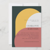 MODERNE RETRO WEDDING INVITATION COLLECTION EINLADUNG (Vorderseite)