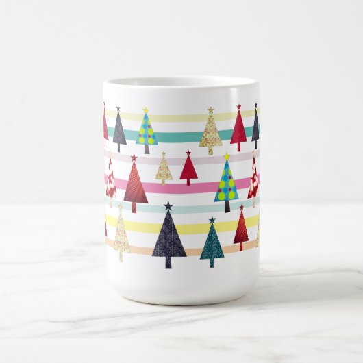 Moderne Retro-Weihnachten Kaffeetasse (Mittel)