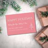 Moderne Retro Weihnachtskarte Mitte des Jahrhunder