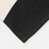 Moderne Retro-Wellen in Schwarz und Pastelltönen Fleecedecke (Ecke)