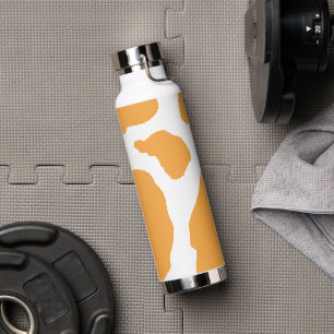 Moderne Retro-Wildtiertextur Trinkflasche