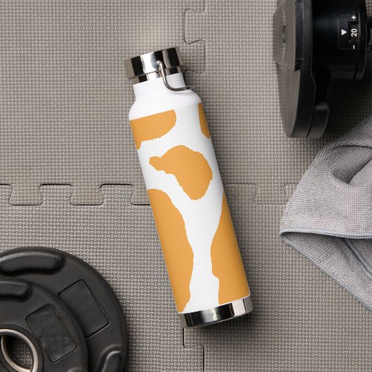 Moderne Retro-Wildtiertextur Trinkflasche (Fitnessstudio (gedreht))