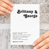 Moderne Retrobriefe Einladung