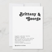 Moderne Retrobriefe Einladung (Vorderseite)