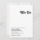 Moderne Retrobriefe machen wir Hochzeitseinladung Einladung (Vorderseite)