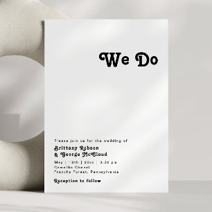 Moderne Retrobriefe machen wir Hochzeitseinladung Einladung