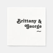 Moderne Retrobriefe mit Napkins Serviette (Vorderseite)