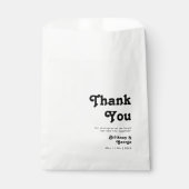 Moderne Retrobriefe Vielen Dank für Ihr Interesse Geschenktütchen (Vorderseite)