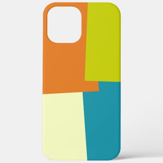 Moderne Retrofarben geometrisch Case-Mate iPhone Hülle (Rückseite)