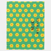 Moderne Retrographie Fleecedecke (Vorderseite)