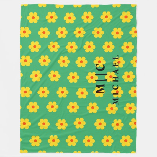 Moderne Retrographie Fleecedecke (Vorderseite)