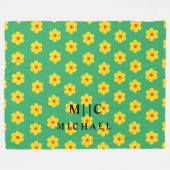 Moderne Retrographie Fleecedecke (Vorderseite (Horizontal))