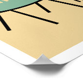 Moderne Retrostühle aus dem Mittelalter - Verschie Poster (Ecke)