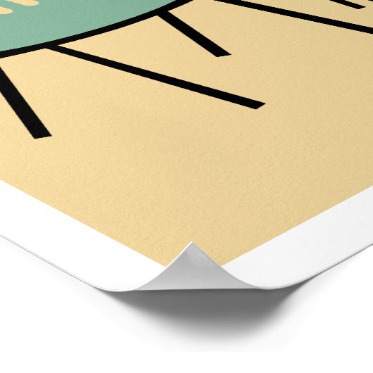 Moderne Retrostühle aus dem Mittelalter - Verschie Poster (Ecke)