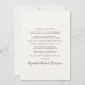 Moderne Rezeption des Arch Foto Einladung (Rückseite)