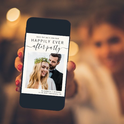 Moderne Rezeption Foto Creme Save The Date