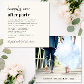 Moderne Rezeption für Foto-Creme Einladung