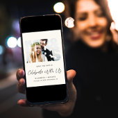 Moderne Rezeption für Foto-Creme Save The Date