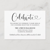 Moderne Rezeption für Schwarzes Herz Begleitkarte (Vorderseite)