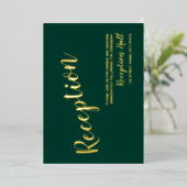 Moderne Rezeption für Skriptereien Emerald und Gol Folieneinladung (Stehend vorne)