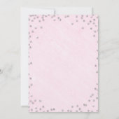 Moderne Rhinestones Kalligraphie Pink 30. Geburtst Einladung (Rückseite)