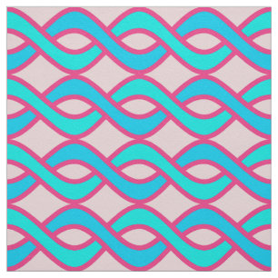 Moderne Ribbons aus dem Mittelalter, türkis und r Stoff