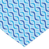 Moderne Ribbons, Kobalt & Himmelblau aus dem Mitte Kurzer Tischläufer (Ecke)