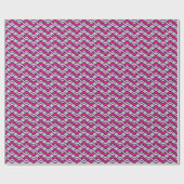 Moderne Ribbons, rosa und grau/grau/grau, Mitte de Geschenkpapier (Flach)