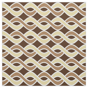 Moderne Ribbons, Taupe und Braun aus dem Mittelalt Stoff