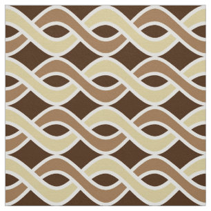 Moderne Ribbons, Taupe und Braun aus dem Mittelalt Stoff