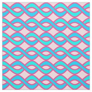 Moderne Ribbons, türkis und rosa aus dem Mittelalt Stoff