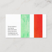 Moderne riesige Streifendiagonalform Visitenkarte (Rückseite)