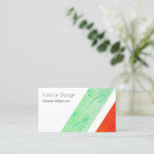 Moderne riesige Streifendiagonalform Visitenkarte (Stehend Vorderseite)