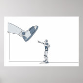 Moderne robotische künstliche Intelligenz Poster (Vorne)