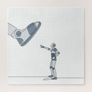 Moderne robotische künstliche Intelligenz Puzzle