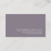 Moderne Rocket Metallic Gray Charming Business Car Visitenkarte (Rückseite)