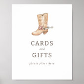 Moderne Rodeo Karten für Western + Geschenke Unter Poster (Vorne)