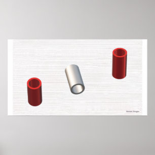 Moderne Röhren Poster