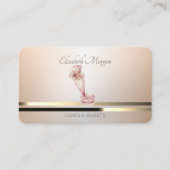 Moderne Rohrleitungstasche Blume Bäckerei Luminuse Visitenkarte (Vorderseite)