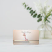 Moderne Rohrleitungstasche Blume Bäckerei Luminuse Visitenkarte (Stehend Vorderseite)