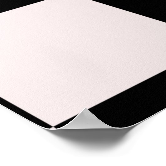 Moderne Roller Skaten Girl Art Karo Poster (Ecke)