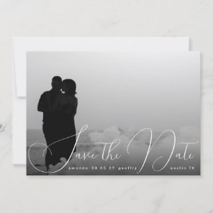 Moderne Romantik Drei Foto Save The Date
