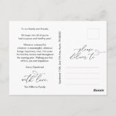 Moderne Romantik, Freude, Weihnachten, Foto Postkarte (Rückseite)