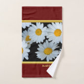 Moderne Romantik mit zarter Textur in rot Badhandtuch Set (Handtuch)