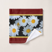 Moderne Romantik mit zarter Textur in rot Badhandtuch Set (Waschlappen)